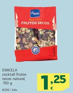 Oferta de Emicela - Cocktail Frutos Secos Natural por 1,25€ en HiperDino