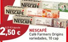 Oferta de Nescafé - Cafe Fermers Origins por 2,5€ en Hiperber