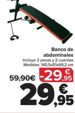 Oferta de Banco De Abdominales por 29,95€ en Carrefour