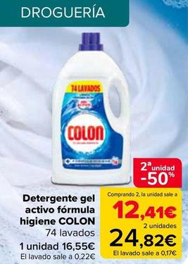 Oferta de COLON - Detergente gel activo fórmula higiene  por 16,55€ en Carrefour