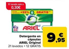 Oferta de ARIEL - Detergente en cápsulas Original por 9,95€ en Carrefour