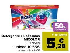 Oferta de Micolor - Detergente En Cápsulas por 10,55€ en Carrefour
