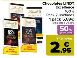 Oferta de Lindt - chocolate Excellente por 5,89€ en Carrefour
