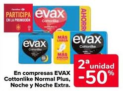 Oferta de Evax - En Compresas Cottonlike Normal Plus en Carrefour