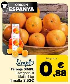 Oferta de Simpl - Naranja por 3,52€ en Carrefour