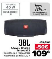 Oferta de JBL - Altavoz Charge Essential 2 por 109€ en Carrefour
