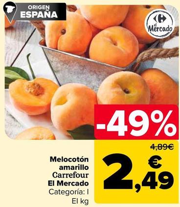 Oferta de Carrefour - El Mercado Melocotón Amarillo  por 2,49€ en Carrefour