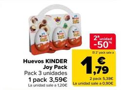 Oferta de Kinder - Huevos Joy Pack por 3,59€ en Carrefour