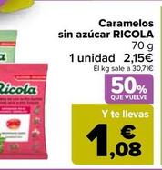 Oferta de Ricola - Caramelos  Sin Azúcar por 1,08€ en Carrefour