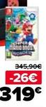 Oferta de Nintendo SWITCH - Consola + Super Mario Bros Wonder por 319€ en Carrefour
