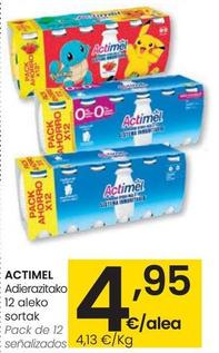 Oferta de Actimel - Pack De 12 por 4,95€ en Eroski