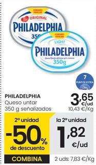 Oferta de Philadelphia - Queso Untar por 3,65€ en Eroski