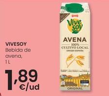 Oferta de Vivesoy - Bebida De Avena por 1,89€ en Eroski