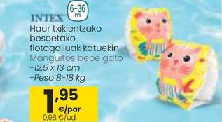 Oferta de Intex - Manguitos Bebe Gato por 1,95€ en Eroski