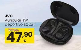 Oferta de JVC - Auricular TW Deportivo EC25T por 47,9€ en Eroski