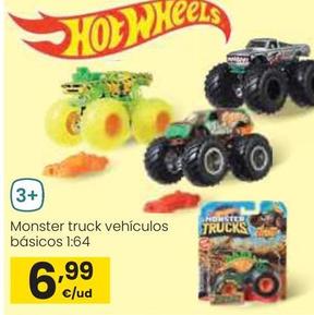 Oferta de Hot Wheels - Monster Truck Vehiculos Basicos por 6,99€ en Eroski