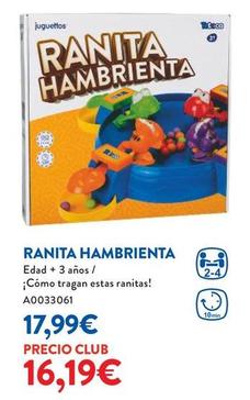 Oferta de Ranita Hambrienta - por 17,99€ en Juguettos