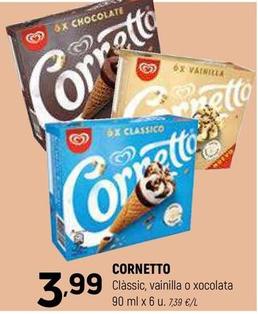 Oferta de Cornetto - Cornetto por 3,99€ en Coviran