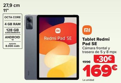 Oferta de Xiaomi - Tablet Redmi Pad Se por 169€ en Carrefour