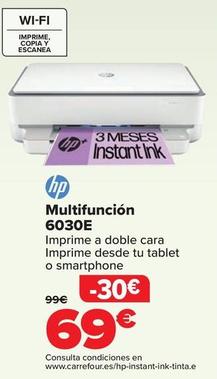 Oferta de HP - Multifuncion 6030E por 69€ en Carrefour