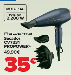 Oferta de Rowenta - Secador CV7231 PROPOWER+ por 35€ en Carrefour