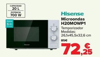 Oferta de Hisense - Microondas H20MOWP1 por 72,25€ en Carrefour