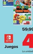 Oferta de Nintendo SWITCH  - Juegos por 46,9€ en Carrefour