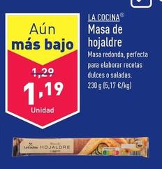 Oferta de La Cocina - Masa De Hojaldre por 1,19€ en ALDI
