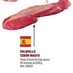 Oferta de Solomillo Cebón Wagyu en Makro