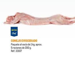 Oferta de Conejo Eviscerado en Makro