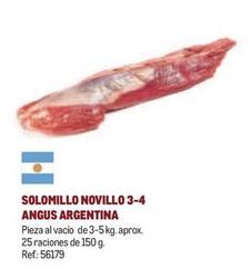 Oferta de Solomillo Novillo 3-4 Angus Argentina en Makro