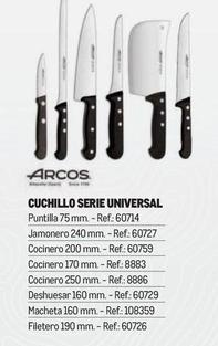 Oferta de Arcos - Cuchillo Serie Universal en Makro