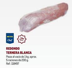 Oferta de Metro Chef - Redondo Ternera Blanca en Makro