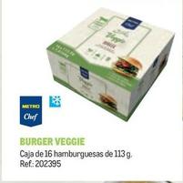 Oferta de Metro Chef - Burger Veggie en Makro