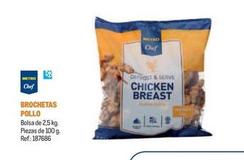 Oferta de Metro Chef - Brochetas Pollo en Makro