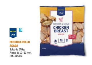 Oferta de Metro Chef - Pechuga Pollo Asada en Makro