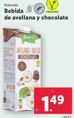 Oferta de Vemondo - Bebida De Avellana Y Chocolate por 1,49€ en Lidl