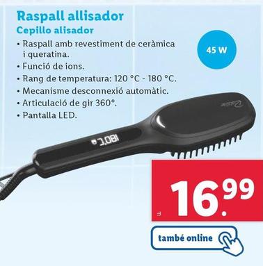 Oferta de Cepillo Alisador por 16,99€ en Lidl