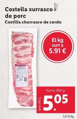Oferta de Costella Churrasco De Cerdo por 5,05€ en Lidl