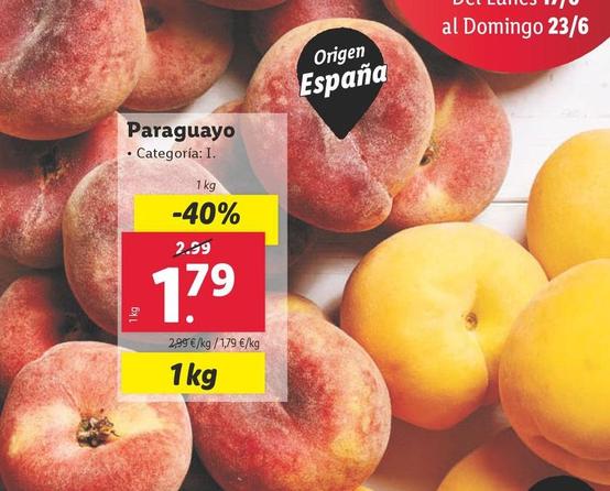 Oferta de Paraguayo por 1,79€ en Lidl