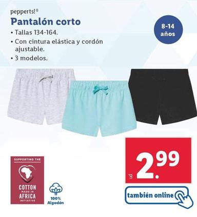 Oferta de Pepperts - Pantalon Corto por 2,99€ en Lidl