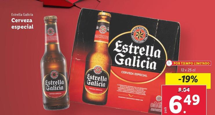 Oferta de Estrella Galicia - Cervesa Especial  por 6,49€ en Lidl