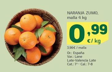Oferta de Naranja Zumo por 0,99€ en HiperDino