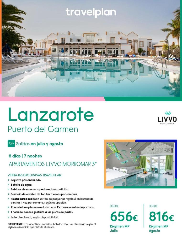 Oferta de Fiesta - Lanzarote por 656€ en Travelplan