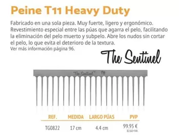 Oferta de Peine T11 Heavy Duty por 99,95€ en Setter Bakio