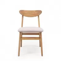 Oferta de Silla de comedor SOL color roble por 69€ en Kiona