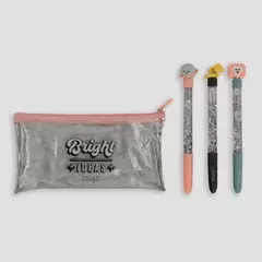 Oferta de Set of pencil case + 3 pens - Bright ideas por 9,69€ en Mr Wonderful