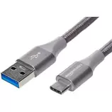 Oferta de Amazon Basics - Cable macho de USB 2.0 C a USB 3.1 A, 1 ª generación, de nailon con trenzado doble, 0, 3 m, Gris oscuro por 2,99€ en Outlet PC