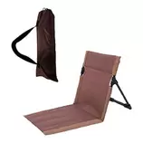 Oferta de Cojín Plegable para Silla de Playa con Respaldo y Bolsa de Transporte - Color Marrón por 4,99€ en Outlet PC