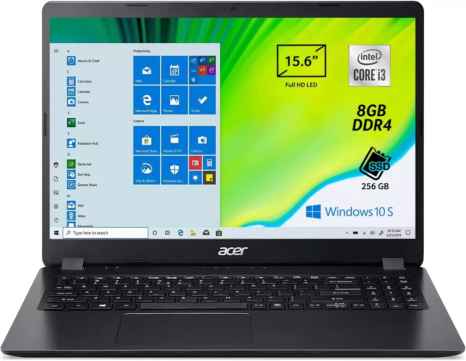 Oferta de Acer Aspire 3 A315-56-3274 i3-1005G1/8GB/256SSD/15.6 FHD/W10 Home S, Color Negro (Teclado Italiano) por 229€ en Outlet PC